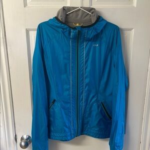 Lole hooded full zip water repellent running golf jacket women’s size M